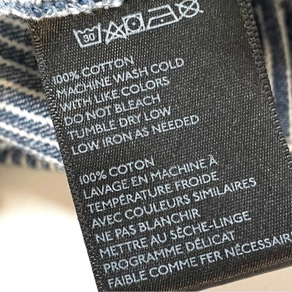 BDG Blue and White Striped Pull On Conductor Shorts Xs - Picture 6 of 10